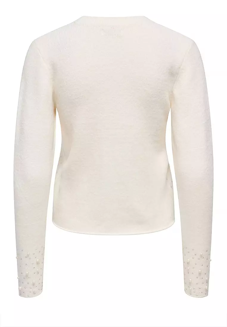 Round Neck Pearl Sweater
