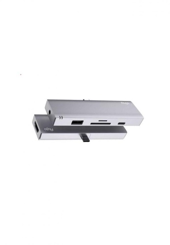 Buy Flujo Flujo Ipad Pro Usb C Pd Usb3 0 Tf Sd 1xaudio Jack Hdmi Grey Ch 57 Online Zalora Malaysia