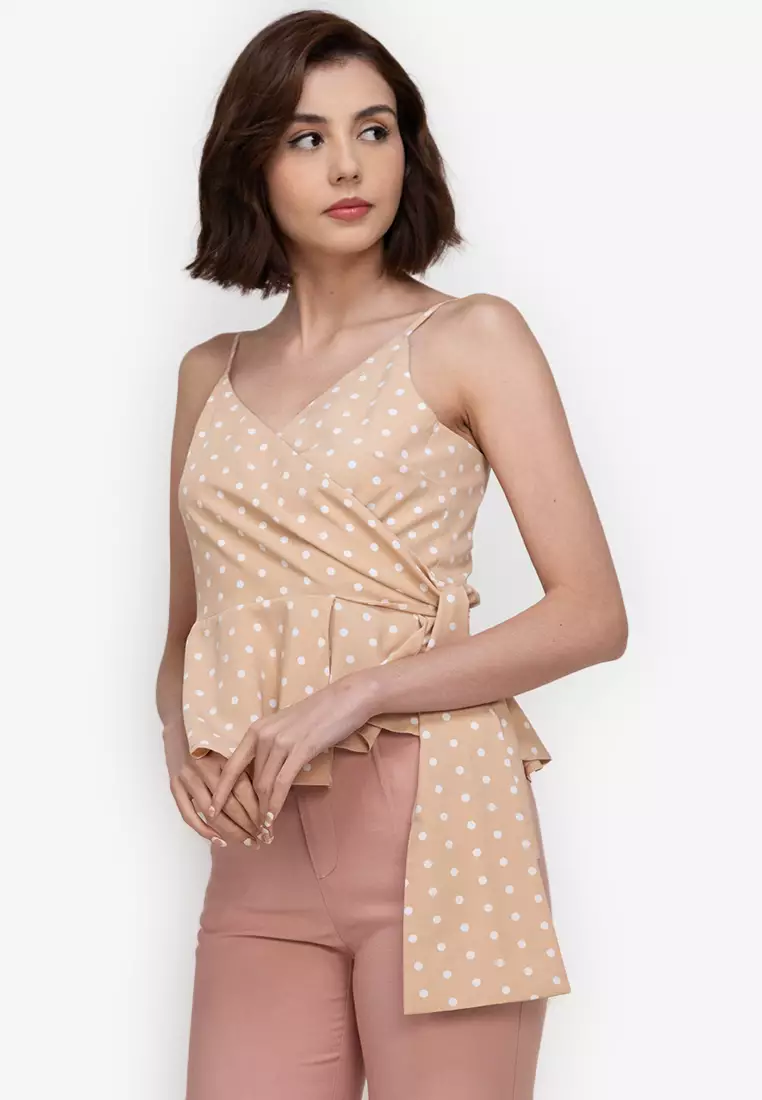Buy ZALORA BASICS Wrap Peplum Top 2024 Online ZALORA Philippines