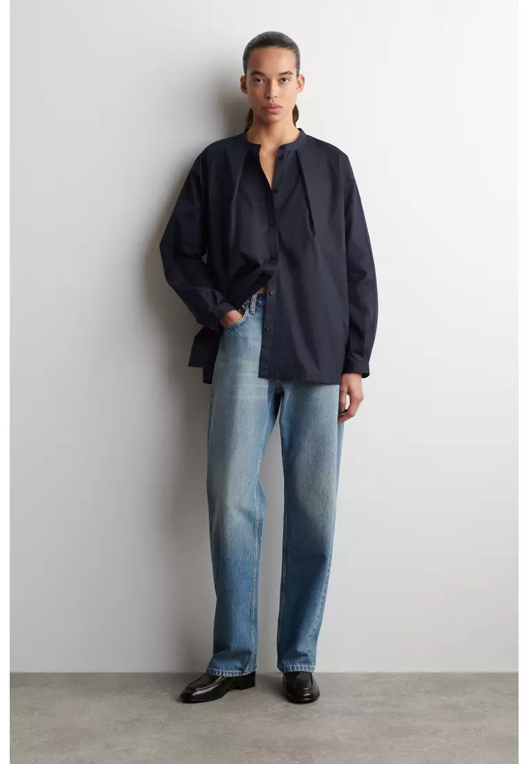 Buy COS STUD-DETAIL CROPPED LINEN BLAZER 2026 Online | ZALORA