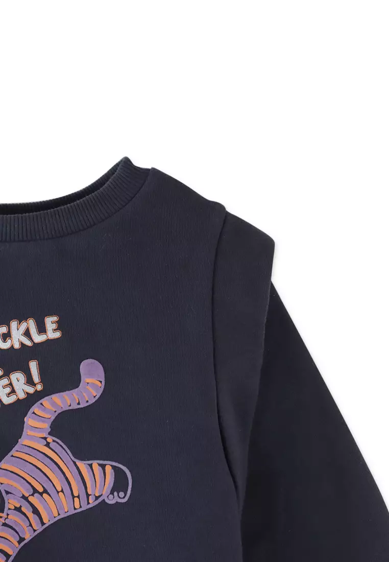 Girls DonT Tickle The Tiger Fleece Pullover