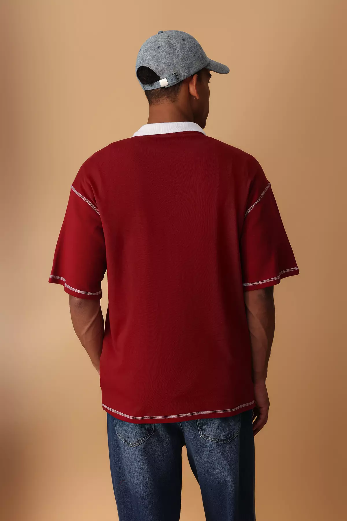 Stitch Detail Polo Shirt