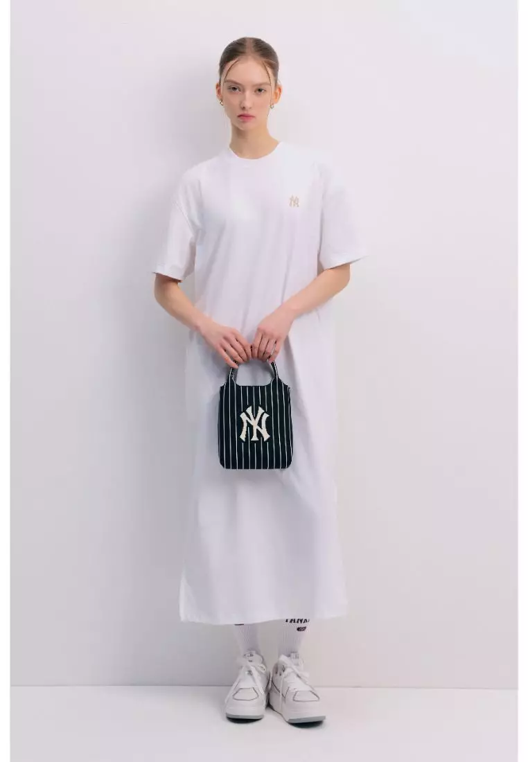 網上選購MLB BASIC BIG LOGO KNIT CROSS BAG NEW YORK YANKEES