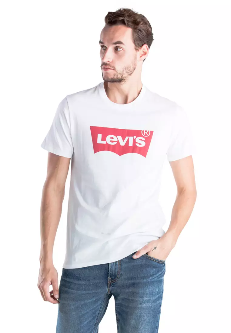 Jual Levis Levis Graphic Set In Neck Hm Graphic White Original 2024 Zalora Indonesia 