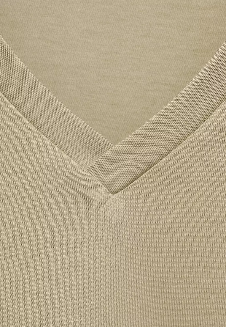 V-Neck Cotton T-Shirt