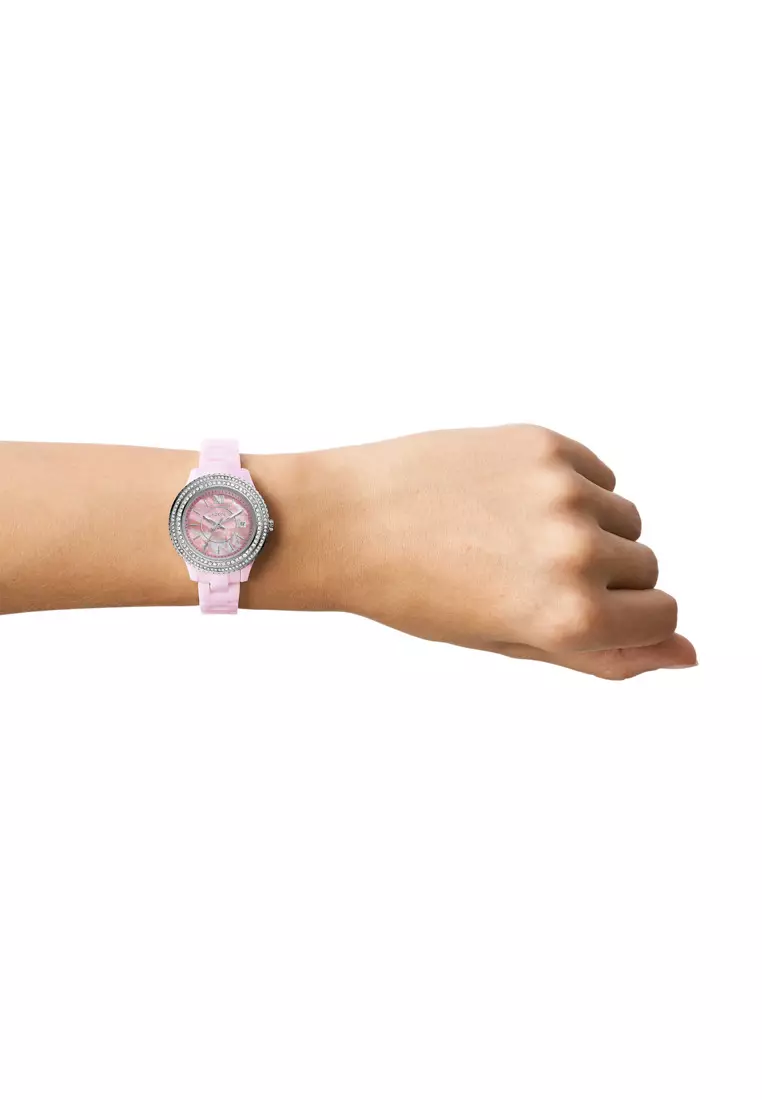Pink ceramic watch online