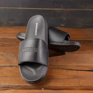 Paulmay Sandal Slide Unisex Slippers Straps Black