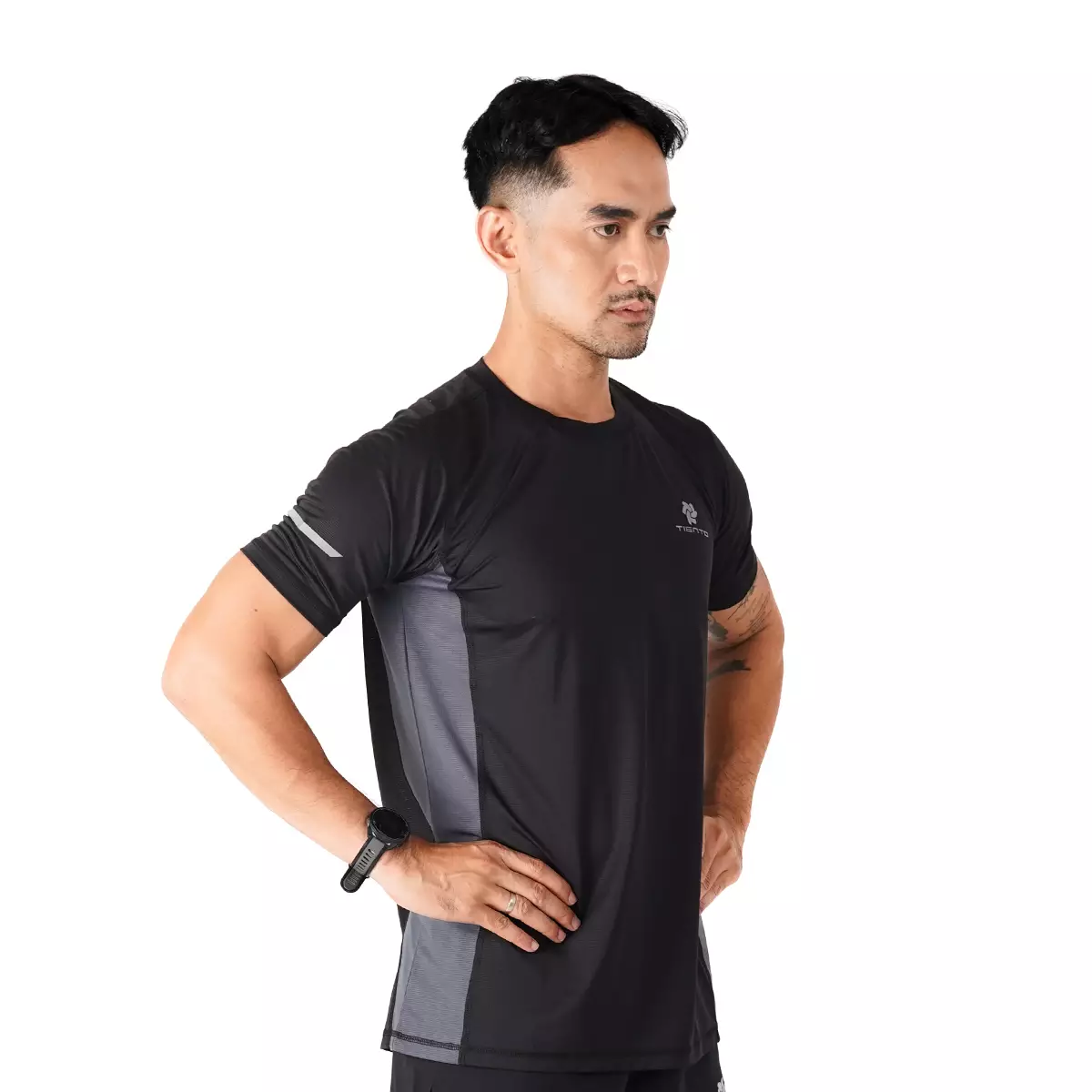 Tiento Kaos Olahraga Lari Baju Running Gym Dry Fit X-Lite Neo Pria