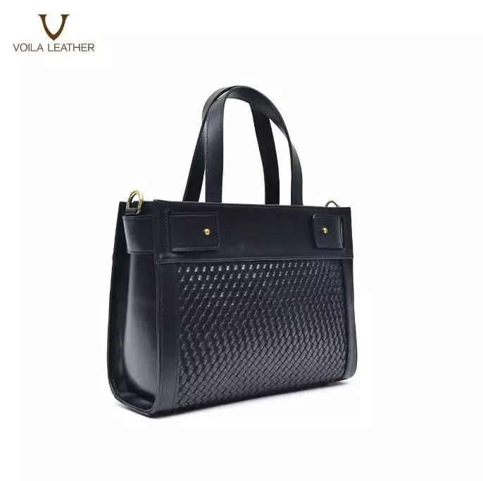 Handbag Selempang Anyam Kulit Asli Voila Briella