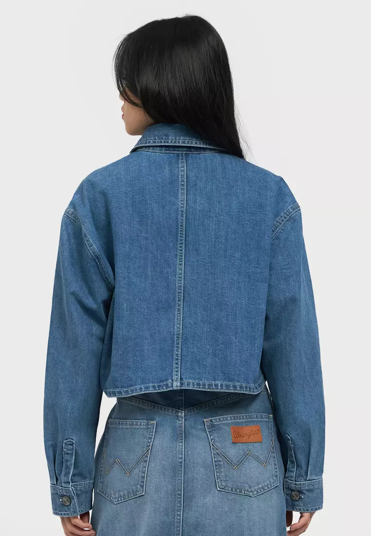 Jacket Denim Oversized Crop DMJKT 03A25