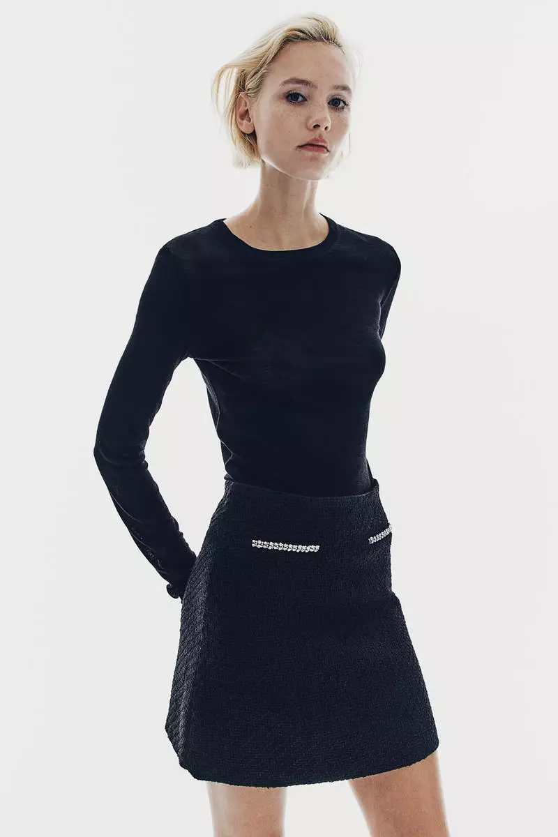 Buy H&M Bouclé mini skirt 2026 Online | ZALORA