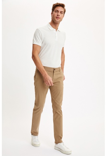 DeFacto brown Man Chino Trousers 28C3EAAFB54333GS_1