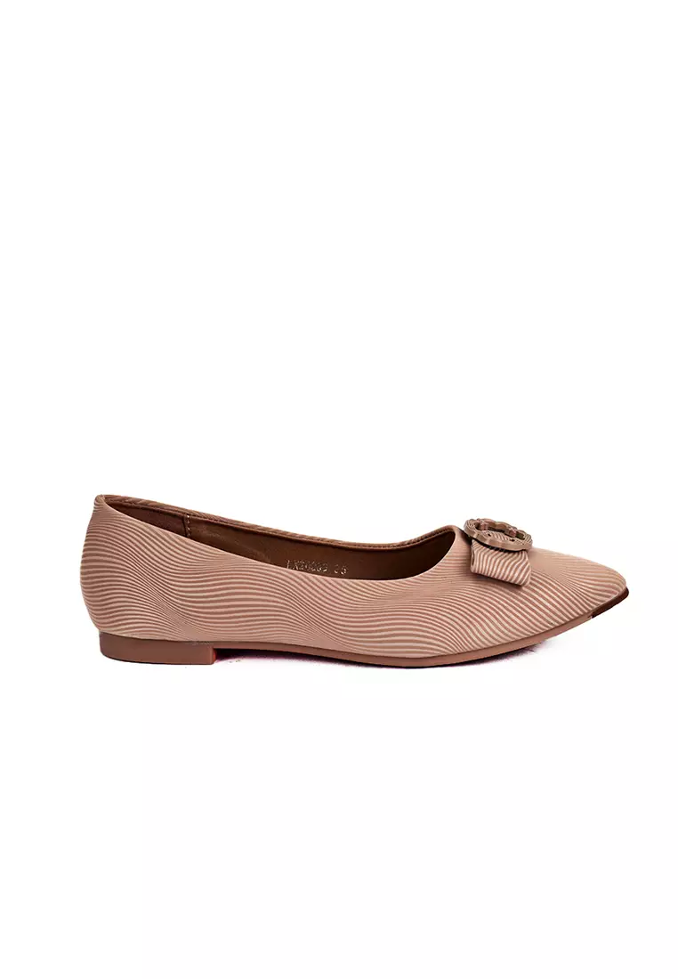 Discount on Mario D' boro Runway  shoes - SKU: Women's Ballet Flats Shoes LX 26259 Old Rose C49