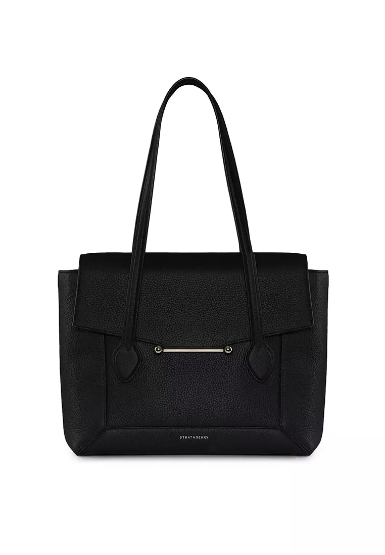 MOSAIC TOTE GRAIN LEATHER BLACK