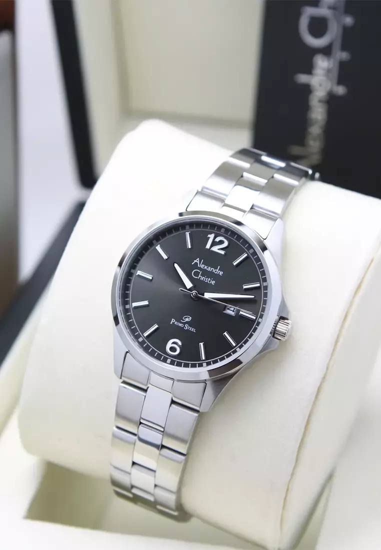 Alexandre Christie - Jam Tangan Analog Wanita - Silver - Stainless Steel Bracelet - 1029 LDBSSBA