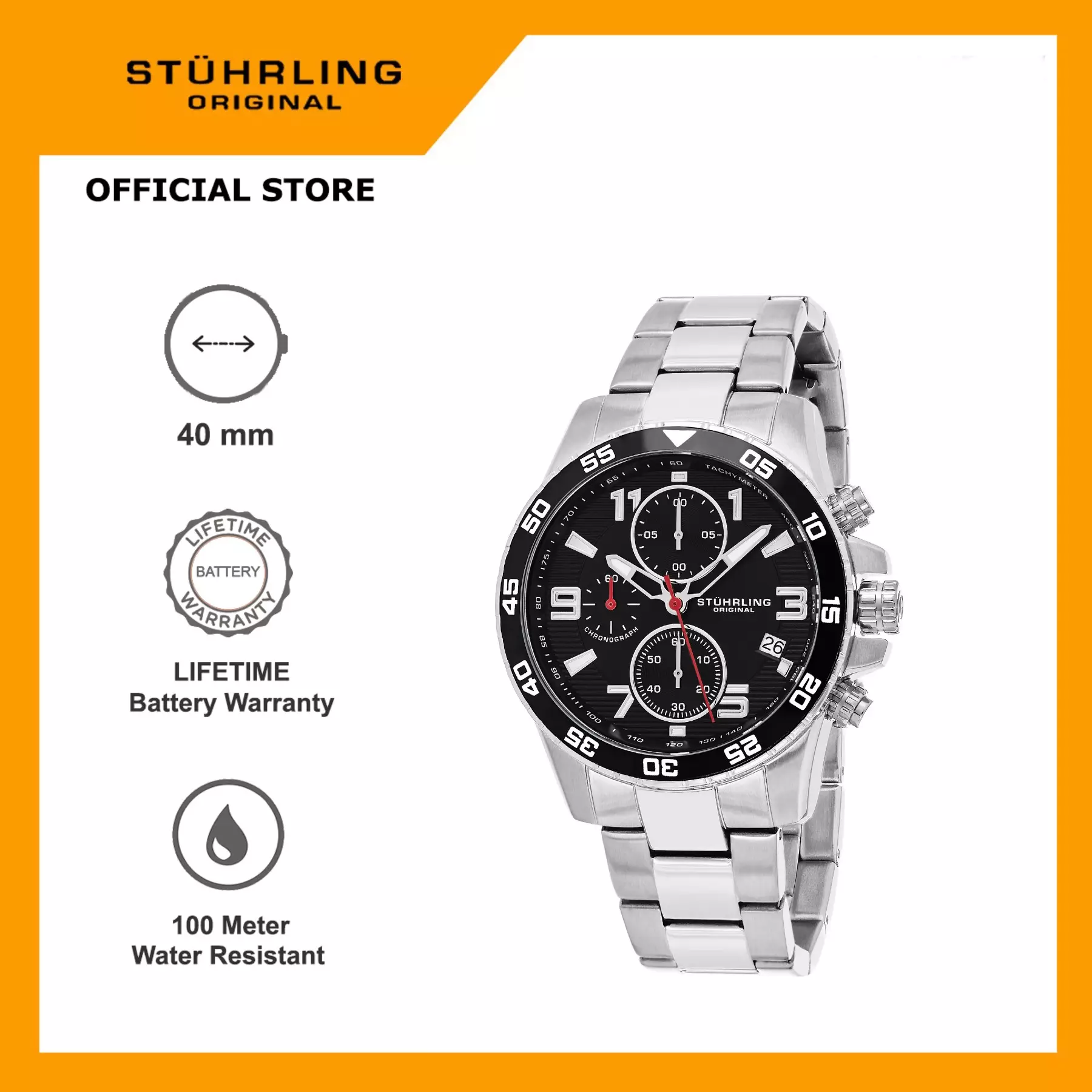 Concorso 985 quartz 40mm chronograph discount