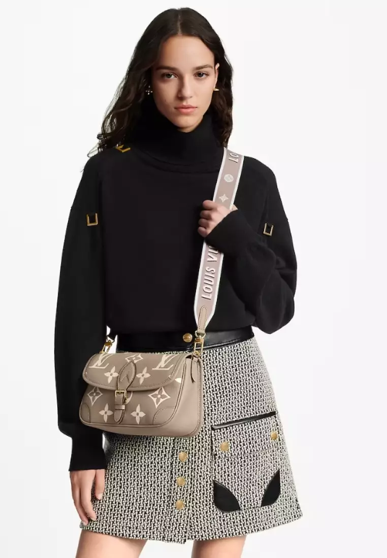 Diane Monogram Empreinte Tourterelle Beige Cream