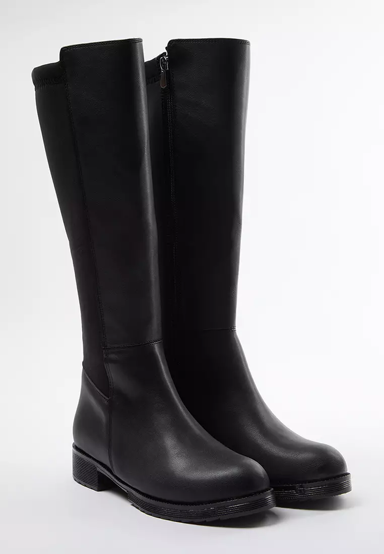 Zippered Flat Boots