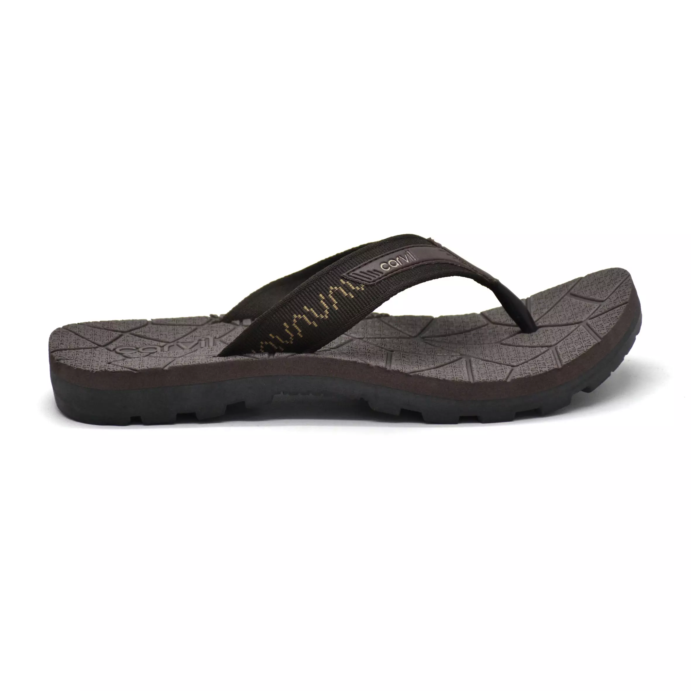 Carvil Sandal Pria Elvigo-Me Brown/Beige