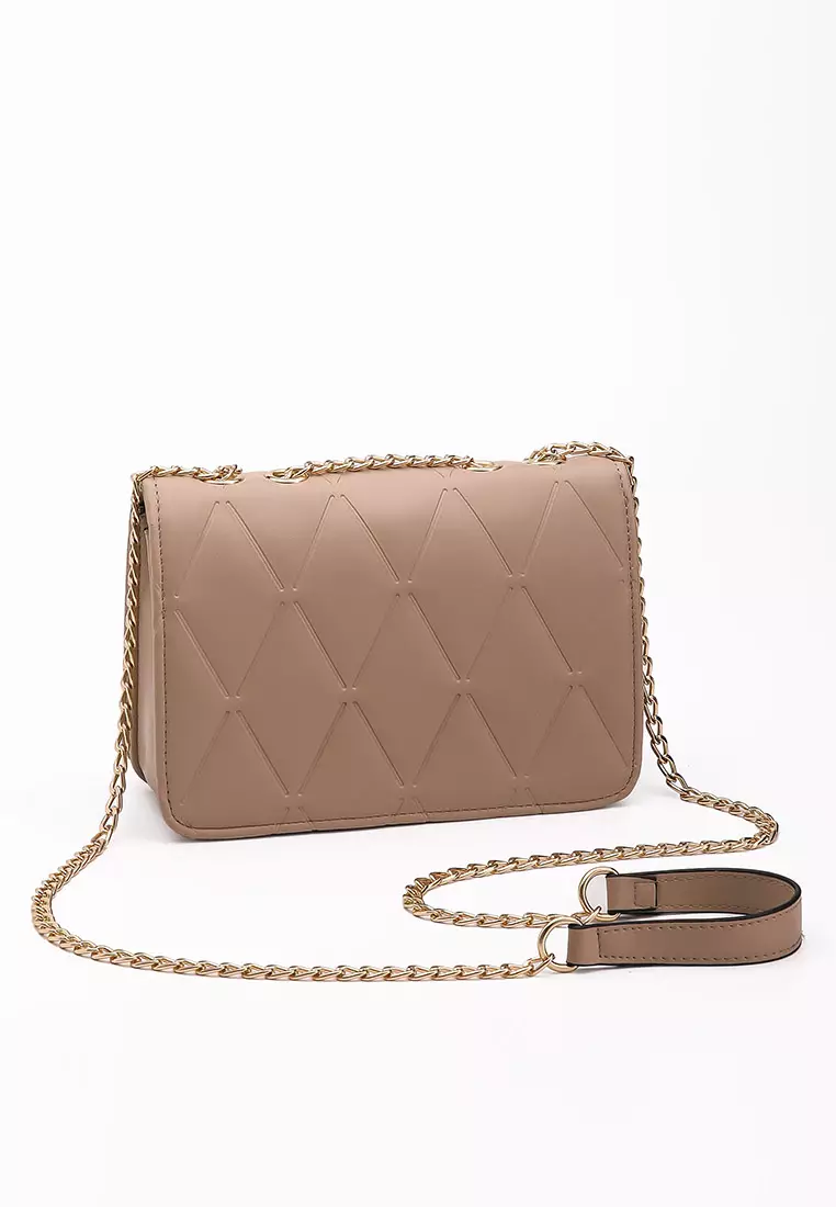 GYKACO NAERA Khaki - Tas Wanita Sling Bag - Fashion Top Handle Bag (Import)