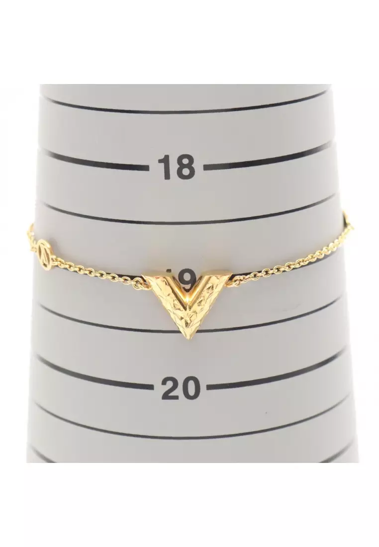 Pre-Loved Louis Vuitton brasserie Essential V bracelet GP gold