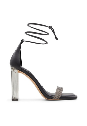 black boot with gold heel
