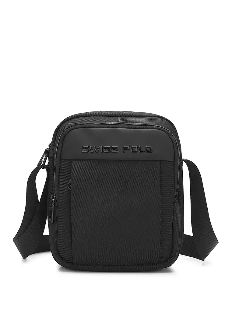 Buy Swiss Polo Men's Sling Bag / Crossbody Bag - Black 2024 Online ...