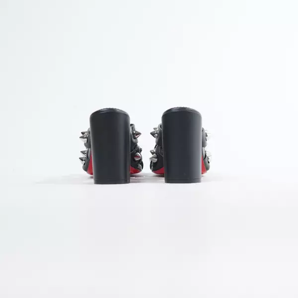 Sepatu CHRISTIAN LOUBOUTIN SPIKE CLUB 85MM NAPPA BLACK HEELS 100% ORIGINAL