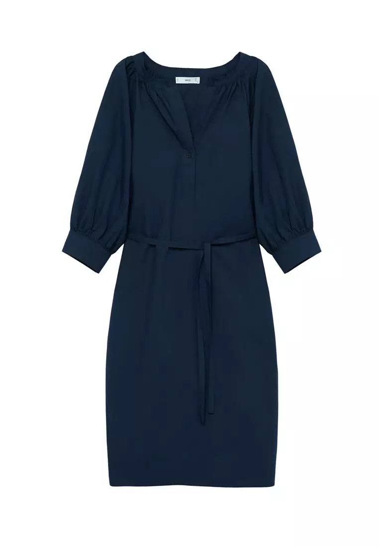 Buy Mango Belt Cotton Dress 2024 Online ZALORA Philippines