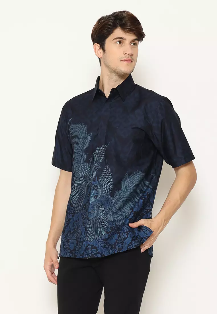 Hadinata Batik Kemeja Pendek Superfine Sidharta Salma
