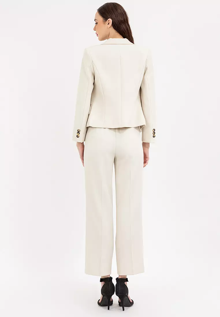 Comfort Fit Stretch Blazer with Pants