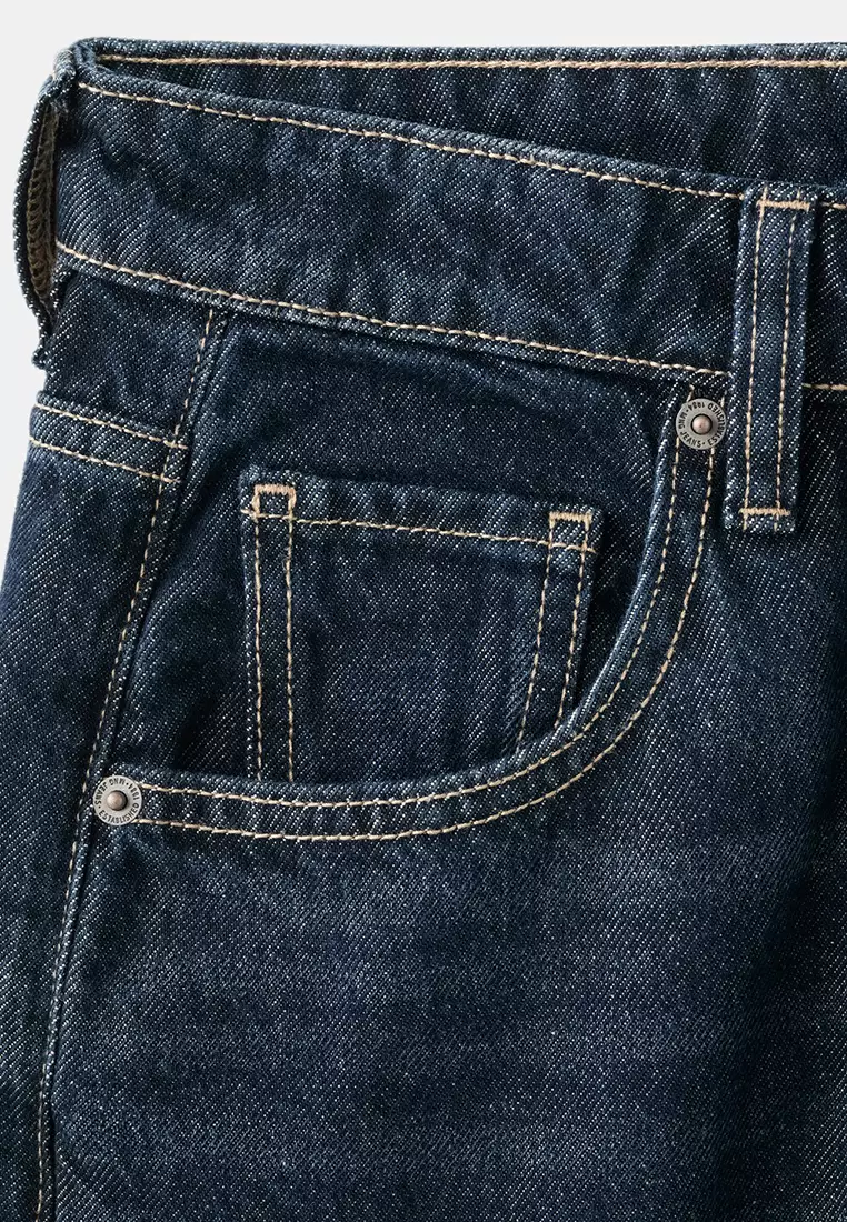 Wide Leg Jeans With Turn-Up Hem