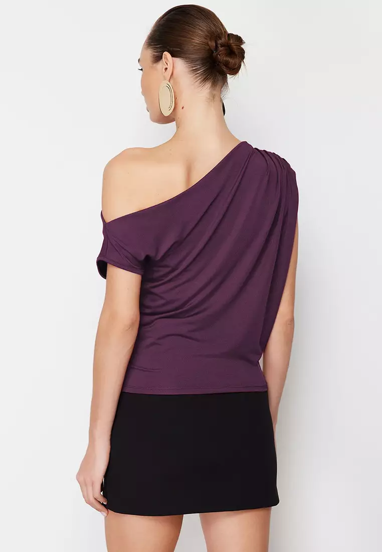 Asymmetric Collar Blouse