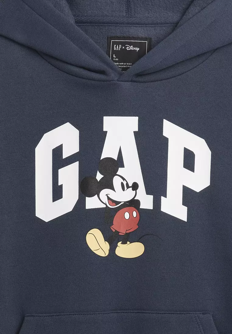 Disney x GAP Kids Mickey Mouse Relaxed Fit Logo Hoodie