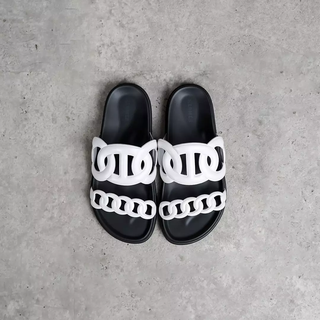 Sandal HERMES XTRA NAPPA WHITE SANDAL 100% ORIGINAL