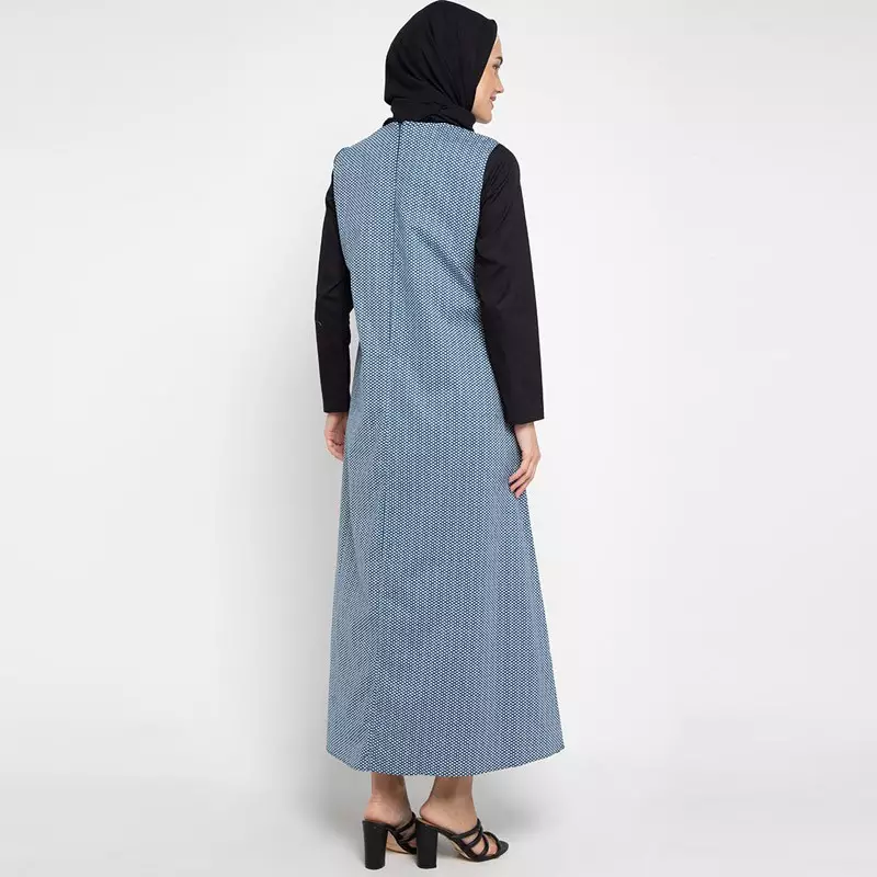 Delia Maxi Dress In Blue Print
