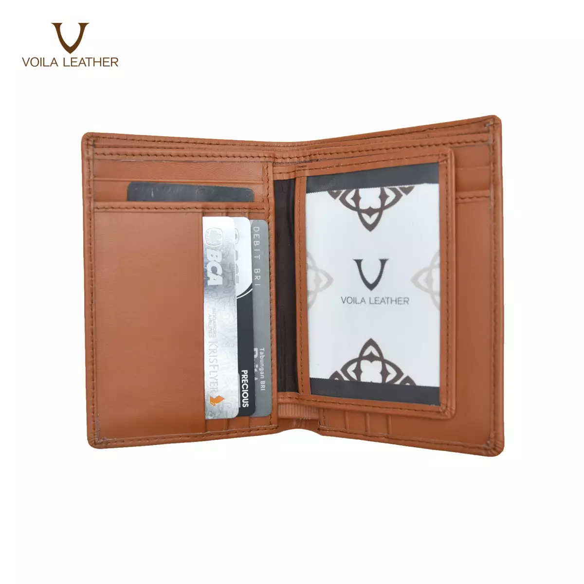 Dompet Kulit Pria Voila Roman Brown