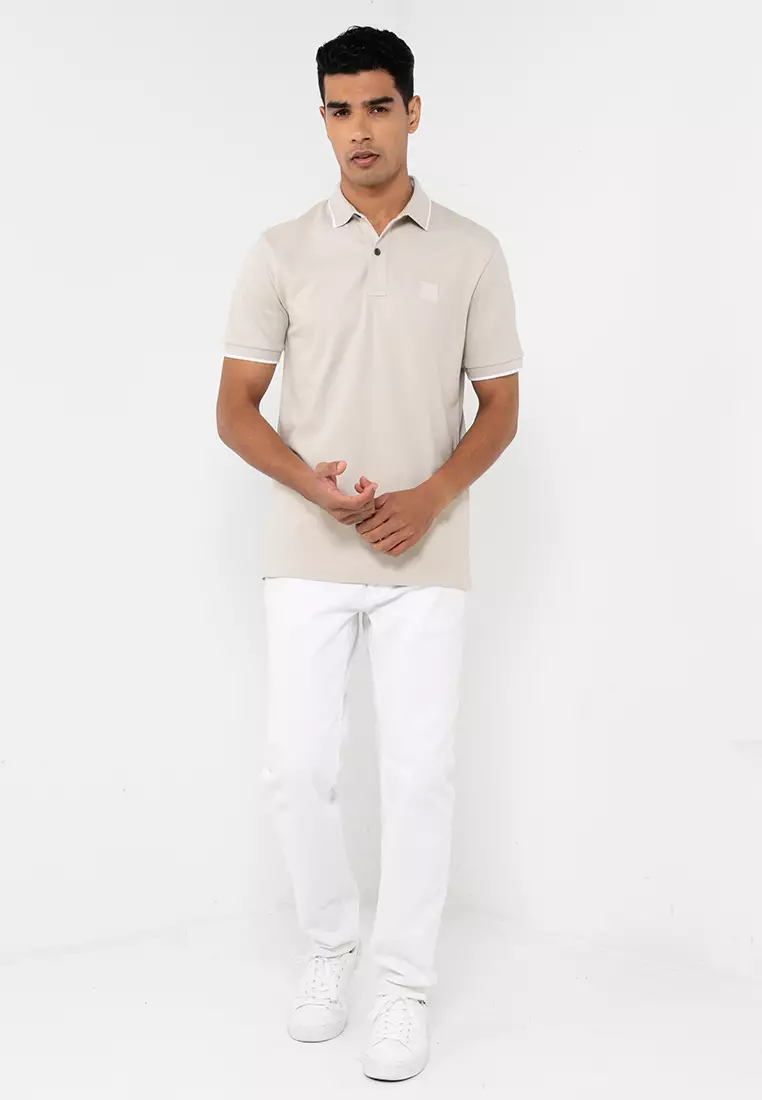 Pique Slim Fit Polo Shirt - BOSS Orange
