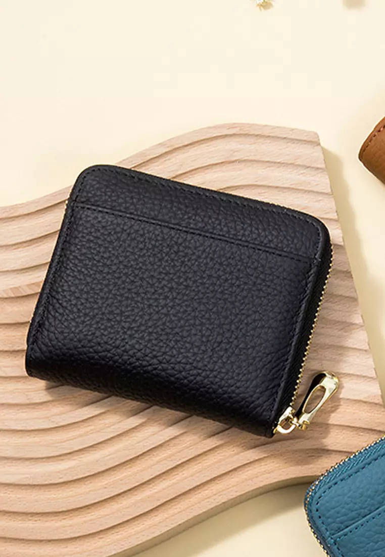 Leather Wallets Amazon Wallets With Zippers Genuine Leather Double