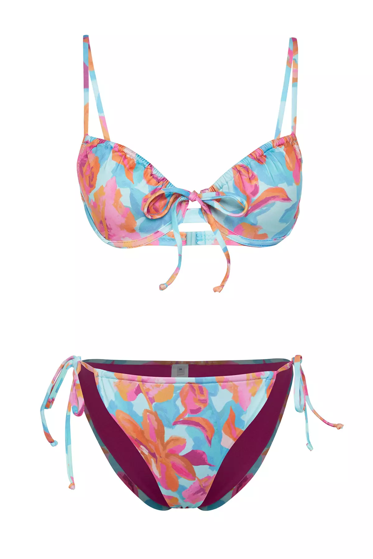Very Colorful Flowering Bikini Set