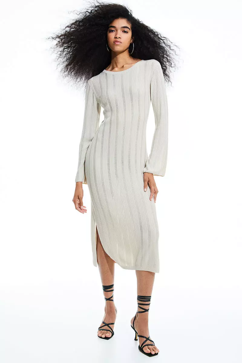 Buy H&M Rib-knit bodycon dress 2026 Online | ZALORA