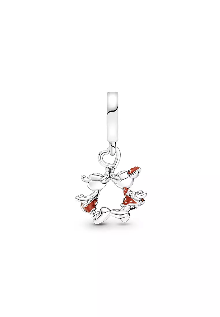 Buy PANDORA Pandora x Disney Mickey Mouse & Minnie Mouse Kissing Dangle ...