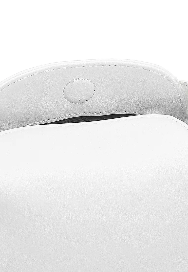 Women's Top Handle Bag / Sling Bag / Crossbody Bag - White