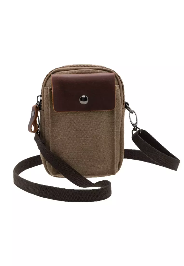 Buy Jack Studio Canvas Phone Belt Pouch Waist Zipper Sling Bag BAD