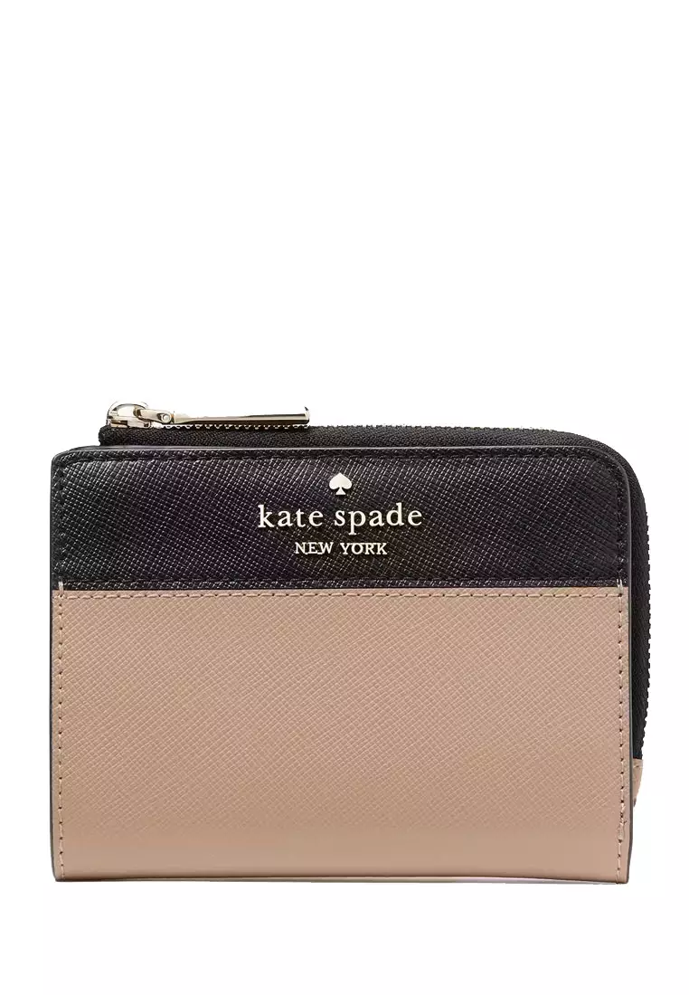 Madison Colorblock Small L Zip Wallet