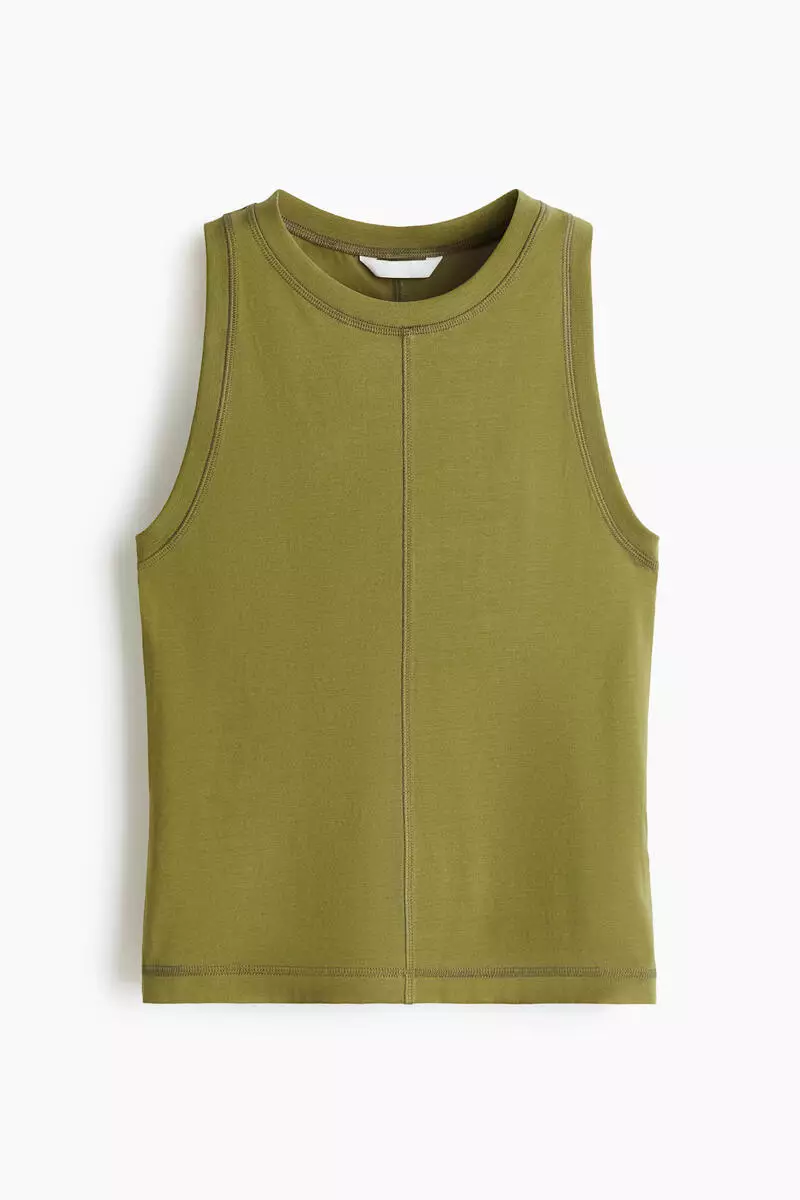 Flatlock-seam vest top