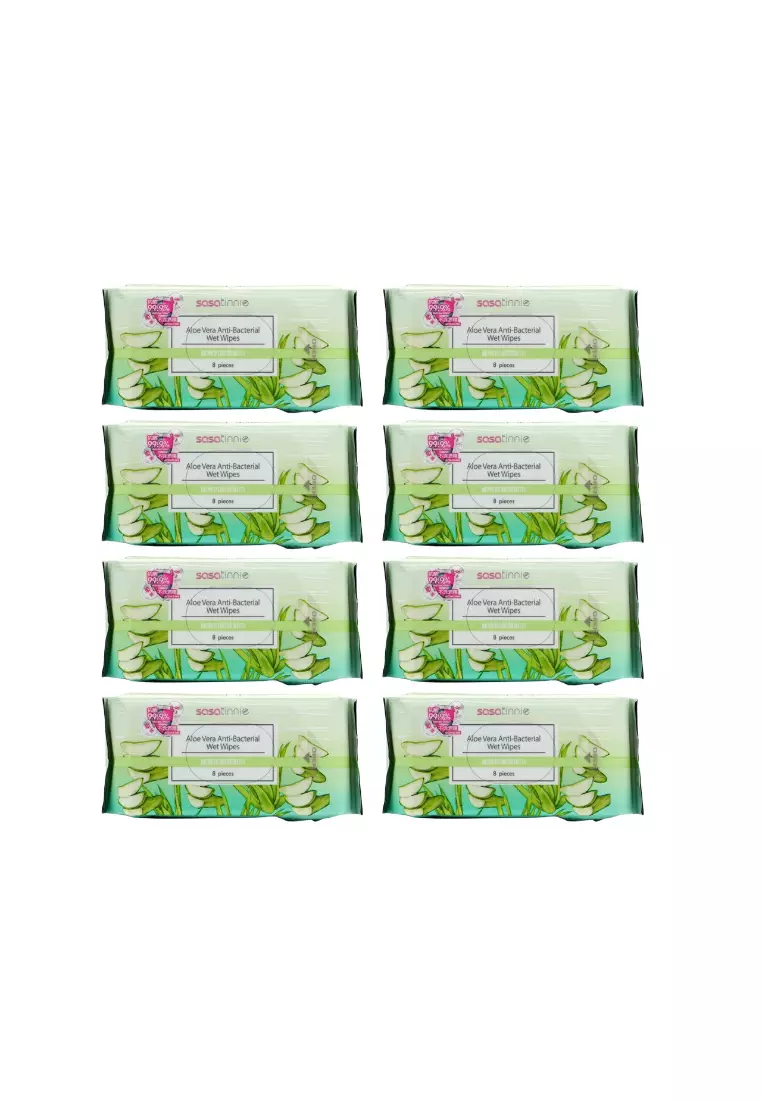 Sasatinnie 蘆薈抗菌濕紙巾 / 芦荟抗菌湿纸巾