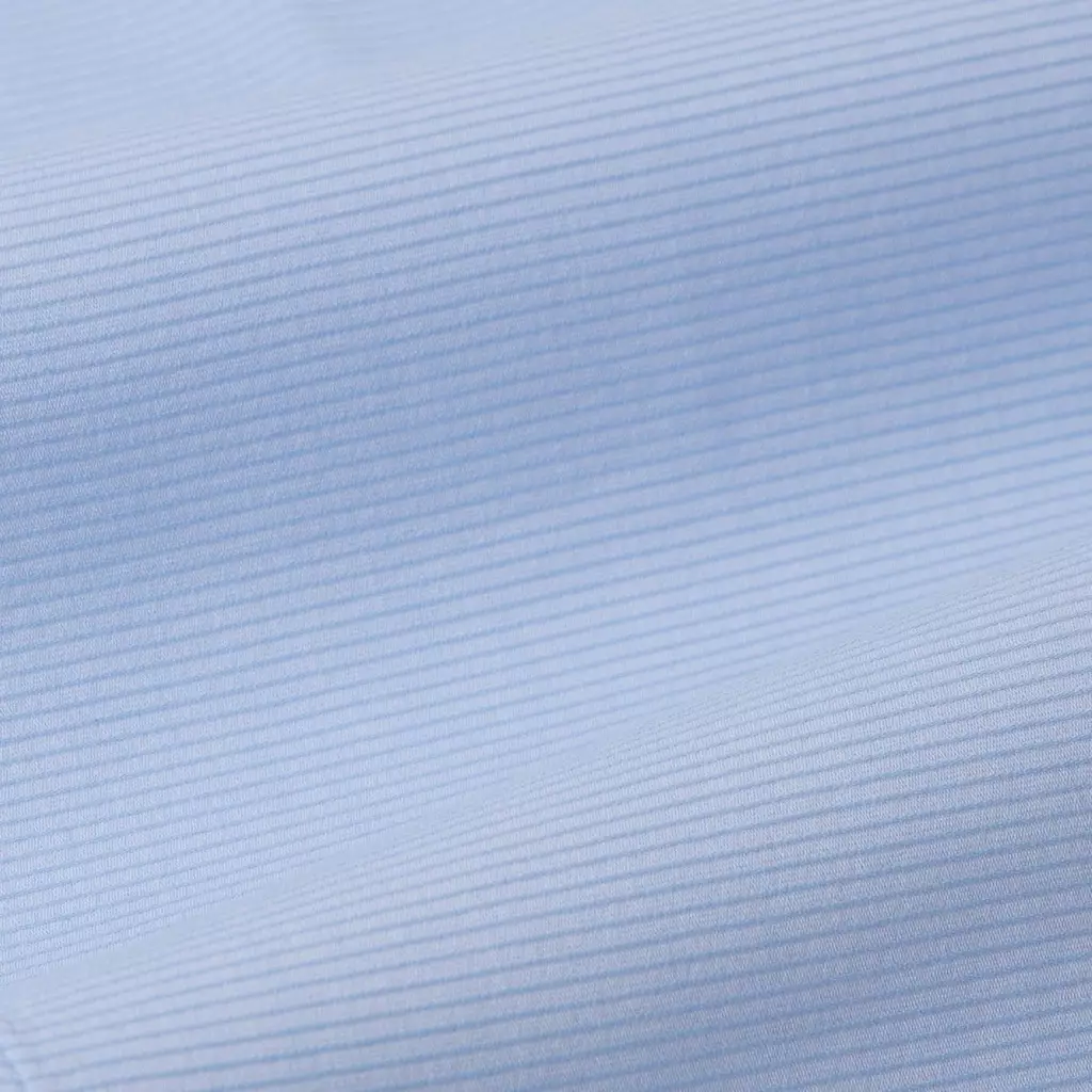 TRIPLE Kemeja Lengan Pendek Slim Fit (SS MC 443 BLU) - Biru