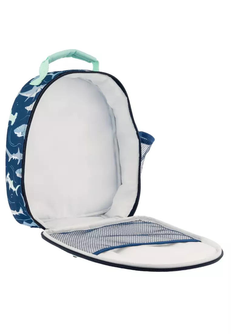 Trolley Bag with Lunch Bag for Kids Shark AOP 1