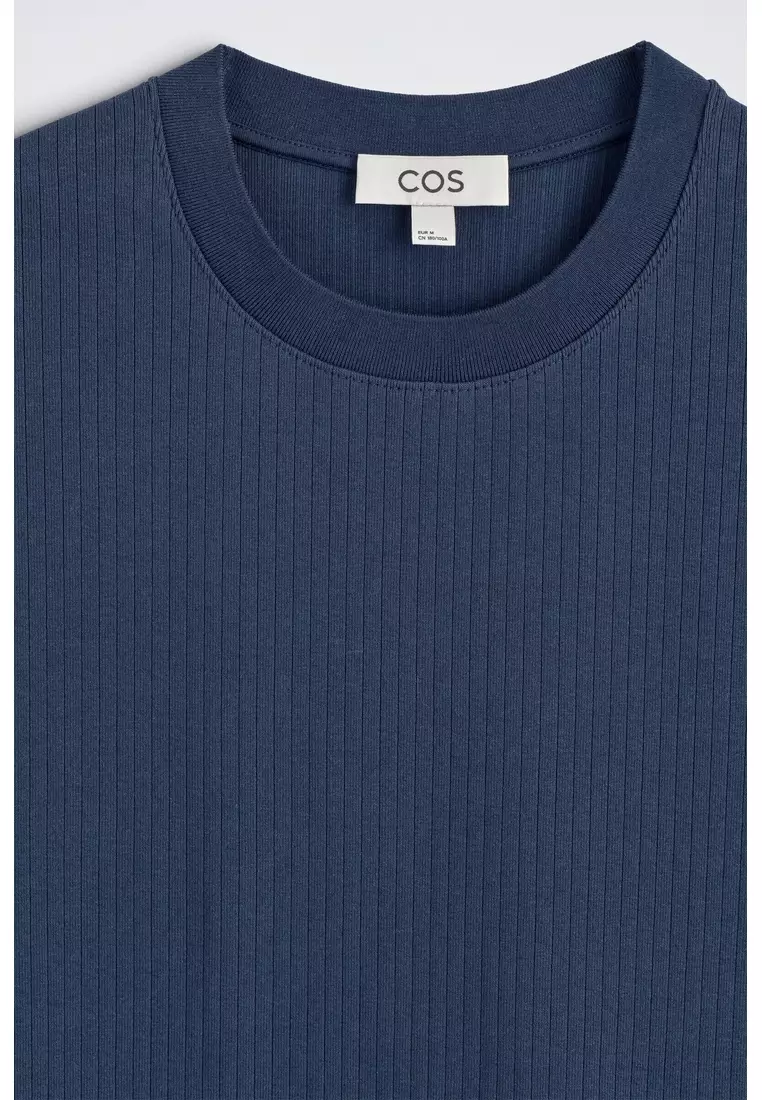 RIBBED JERSEY T-SHIRT
